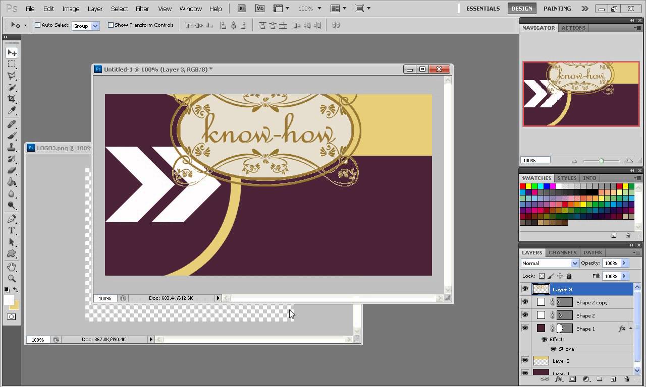 สร้างนามบัตรง่ายๆด้วยโปรแกรม photoshop